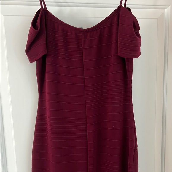 Papaya Red Ruffled Sheath Mini Dress - Picture 4 of 4